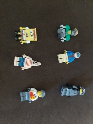 Lego Minifigures Lot 6 Fast Ship Rare Lets Go Action Figures Plus Accessories