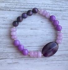 Handmade beaded Gemstone bracelet women Fashion Jewelry Stones