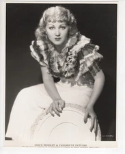 Grace Bradley Frilly Top Orig 1934 DBW 7.5x9.75 Photo