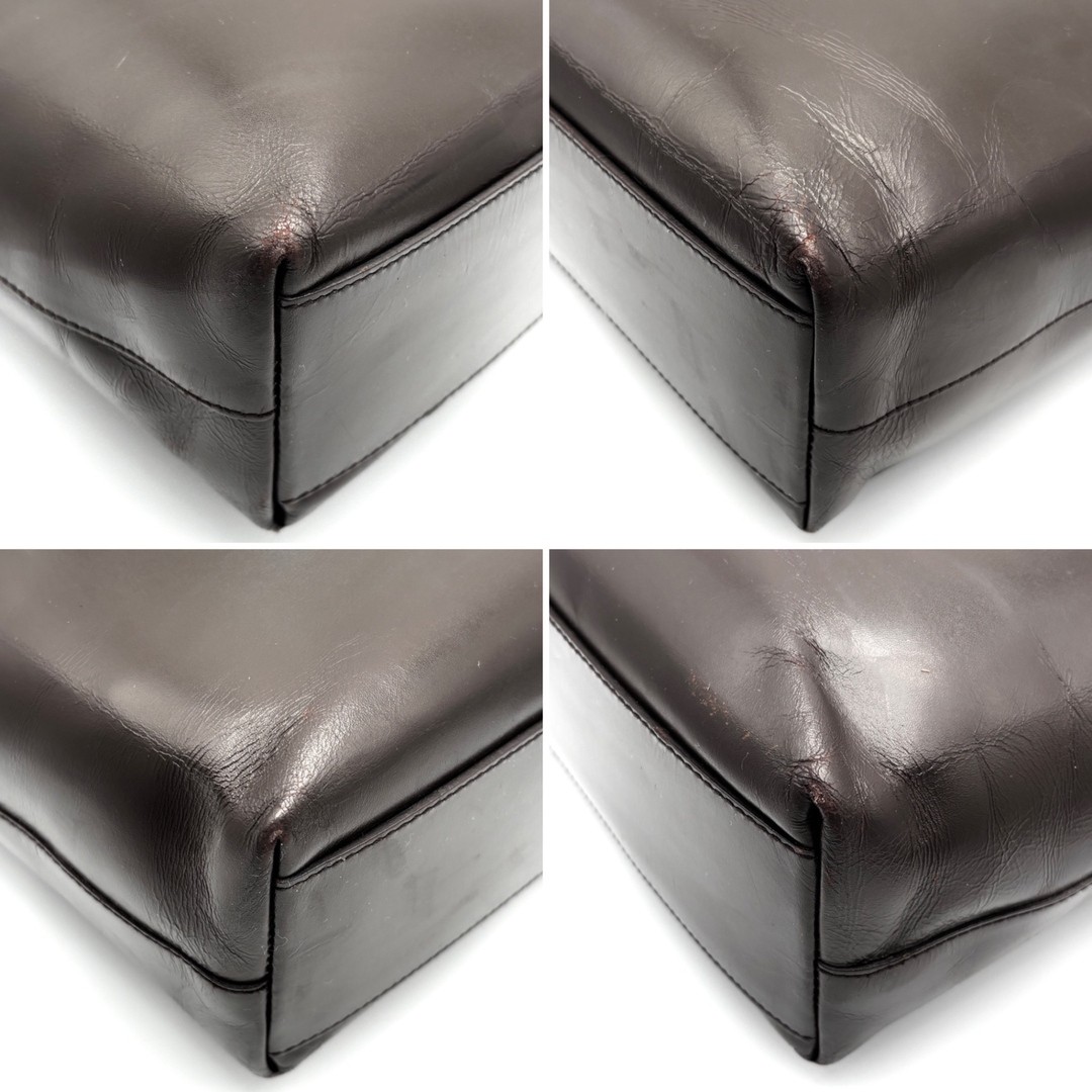 PRADA Tote Bag Logo Cutwork Handbag White Tag Shoulder Carry A4 Compatible Busin thumbnail 4