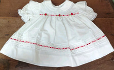 VINTAGE Hi-Girls Baby Girls Dress 12 Mos Roses Lace Cute