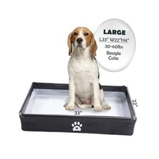 Dog Pee Pad Holder Foldable, Puppy Pad Holder Liner Base High Side, Dog