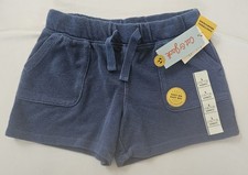 Cat  Jack Navy Blue Knit Shorts, With Drawstring Size L 10-12 