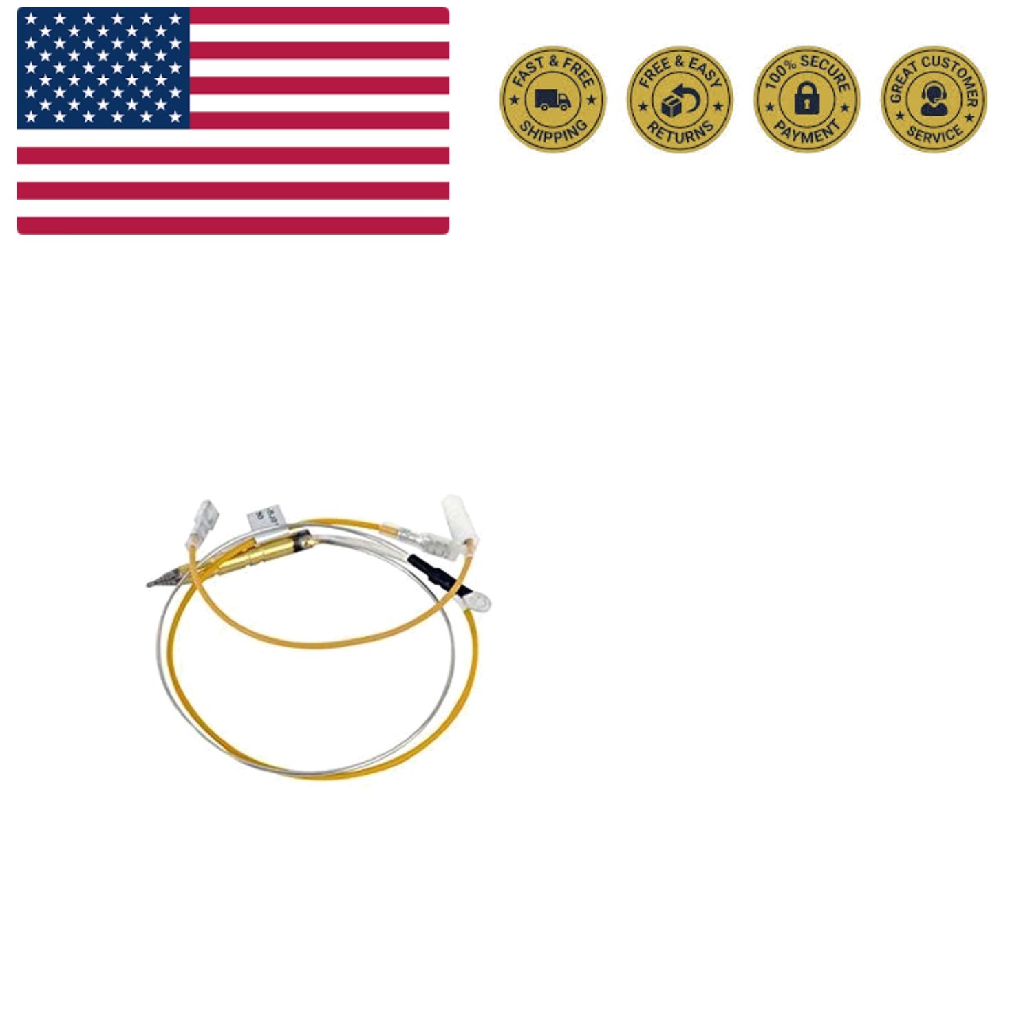Colorful Thermocouple Assembly with Tip Over Switch - Compat
