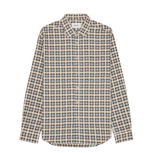 NN07 Deon Shirt Blue Check