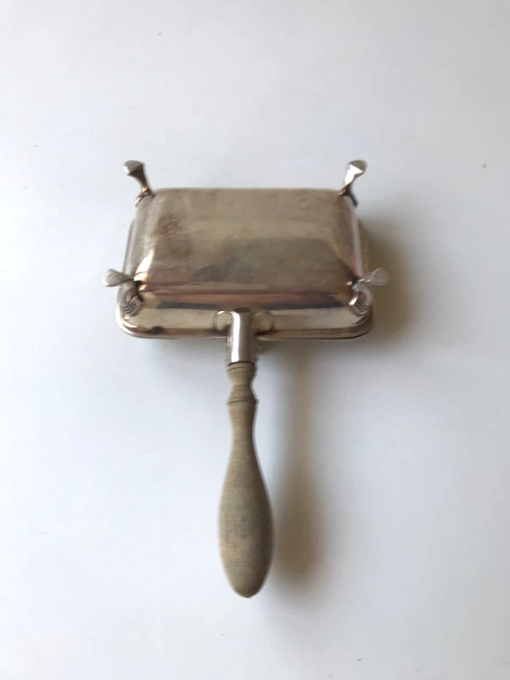 Vintage English Silver Plated Crumb Tray / Silent Butler with Ornate Engraving - image 3 of 4