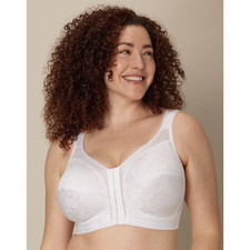 PLAYTEX 18 Hour Easy-On Front Close WHITE Seamless Wirefree Bra