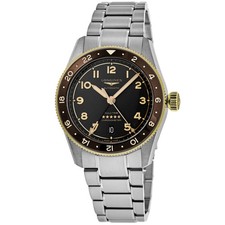 New Longines Spirit Zulu Time Automatic GMT Grey Men's Watch L3.812.5.53.6