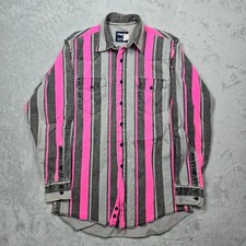 Vintage Wrangler Snap Brushpopper Western Shirt Pink Men's 15-33 90s