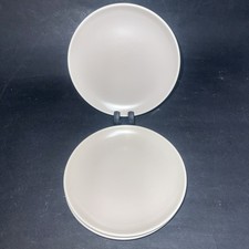 Set of 4 Vintage Poole Pottery Contour Side Plate 6”15cm Twintone Mushroom