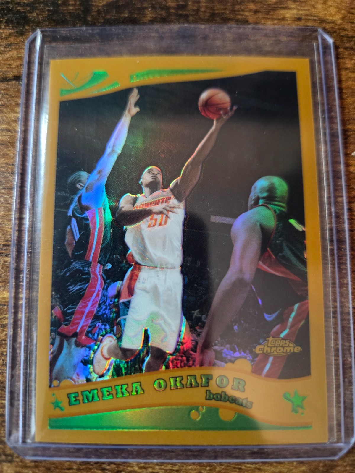 2005-06 Topps Chrome Emeka Okafor Gold Refractor 35/99 SSP #29 Charlotte Bobcats