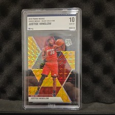 Justice Winslow 2019 Panini Mosaic Black Gold Choice 8/8 BRG 10 Gem Mint