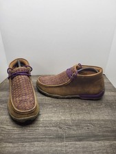 Twisted X Chukka Driving Moc Purple Detail Wo...