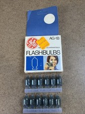 AG-1B GE Vintage Flashbulbs Pack of 12 Bulbs Total Camera General Electric BOX