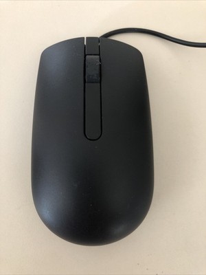 Dell Optical Mouse Black USB Scroll Wheel Genuine MS116 CN-065K5F for PC Laptop