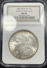 1889 Morgan Silver Dollar $1 NGC MS66 VAM 16 DDO Double Ear HOT  50