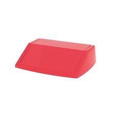 Image of Addis 60 Litre Fliptop Bin Lid Red 512568 - 512568