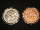 Zombucks Kangaruin 1 Oz Rounds Set Silver And Copper In Capsules