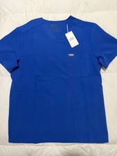 Figs Chisec Three-Pocket Scrub Top. Size Small. New with Tags. Royal Blue.