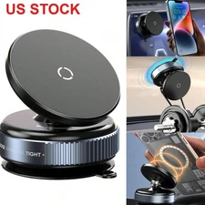 Vacuum Magnetic Suction Cup Car Phone Holder Stand Mount 360° Rotation New