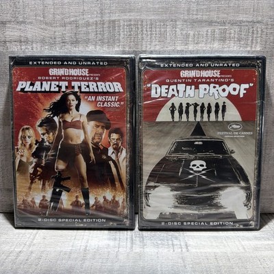 NEW - Planet Terror & Death Proof DVD Extended & Unrated 2-Disc Widescreen