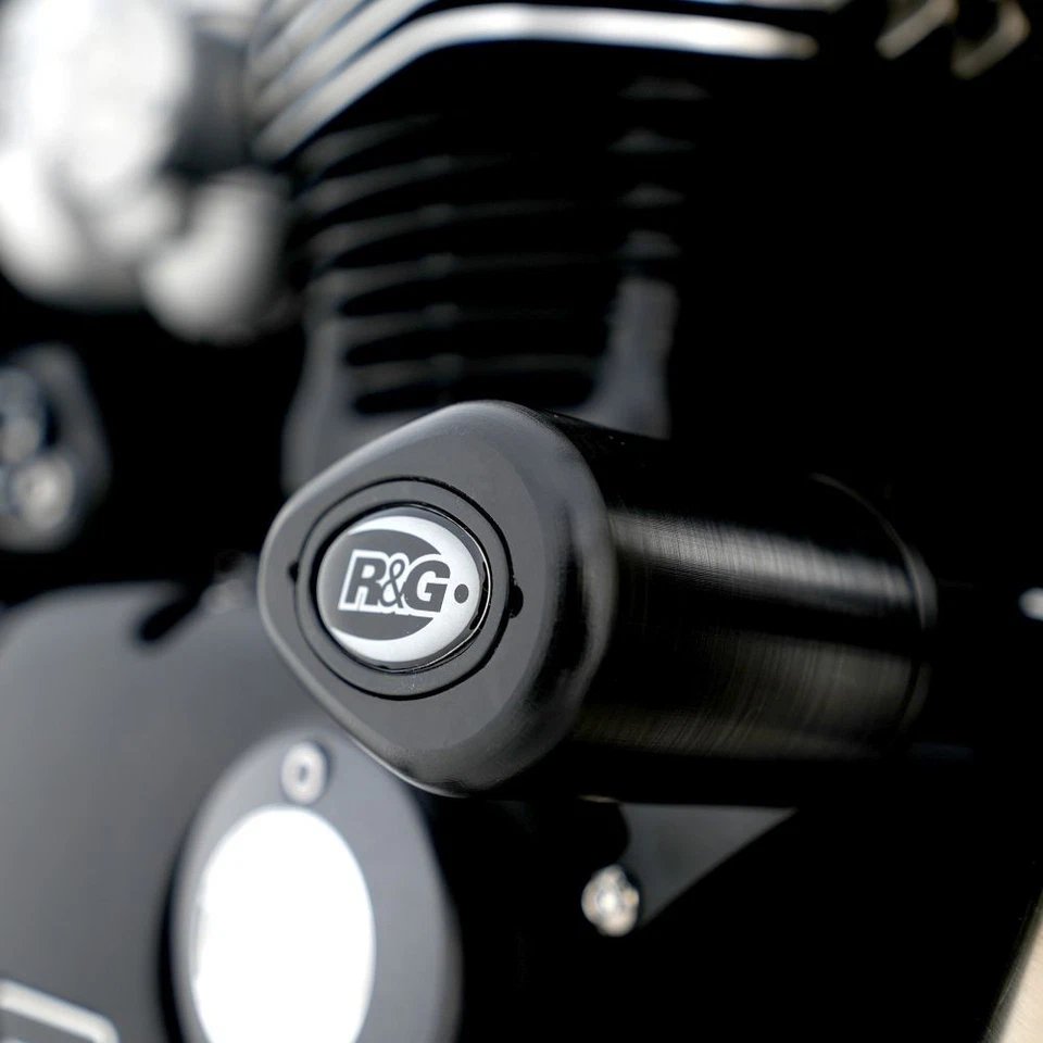 Bobinas de proteção contra colisão R&G Black Aero para 17-24 Triumph Bonneville Bobber - Imagem 3 de 4