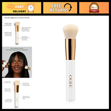 Professional Makeup Blender Brush - Ultra-Soft Vegan Bristles for Flawless Appli