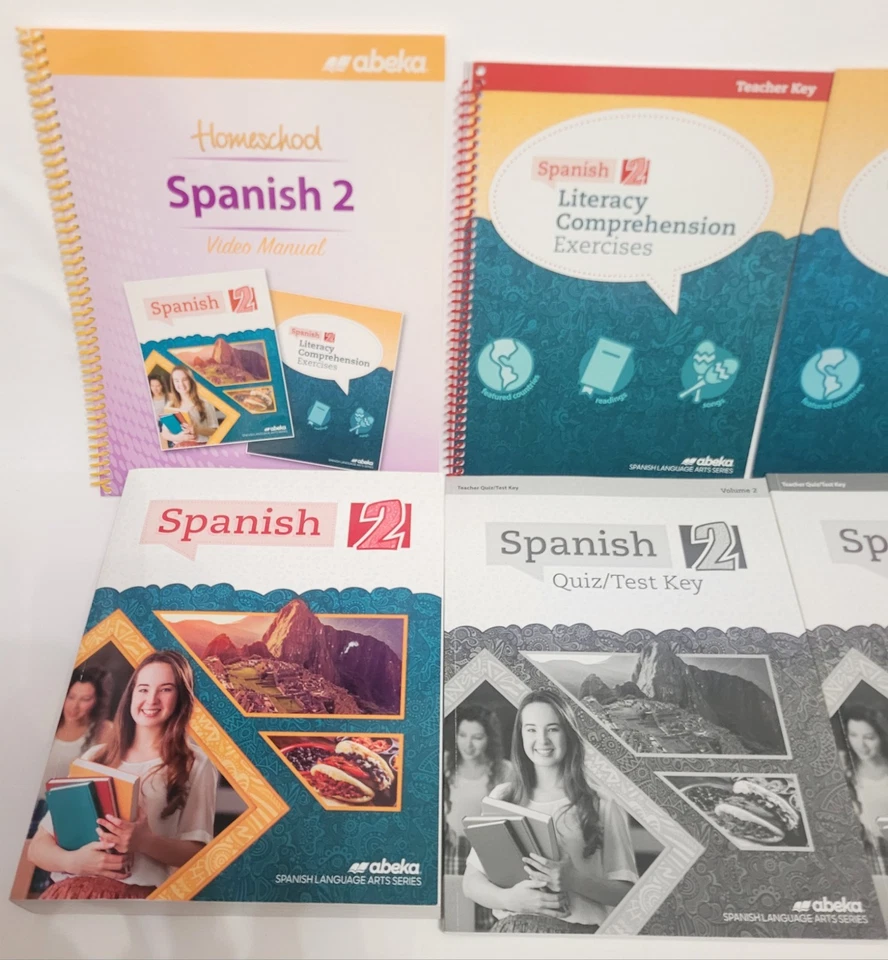 Abeka Spanish 2 Language Arts Series 2022 Homeschool Quiz Key Vol 1 & 2 + - Image 2 of 4