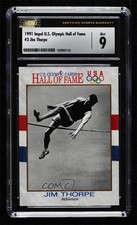 1991 Impel US Olympicards Hall of Fame Jim Thorpe #3 CSG 9 Mint 00ia