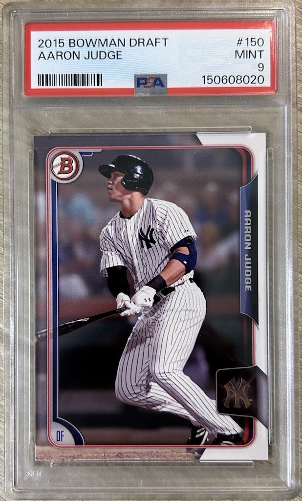 2015 Bowman Draft #150 Aaron Judge PSA 9 view 1