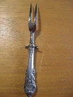 Sir Christopher Wallace Sterling Silver Roast/Turkey  Carving fork ornate
