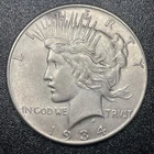 1934-P Peace Silver Dollar $1 AU About Uncirculated