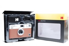  Unused Kodak Ektar H35 Half Frame 35mm Film Camera Brown in Case From JAPAN