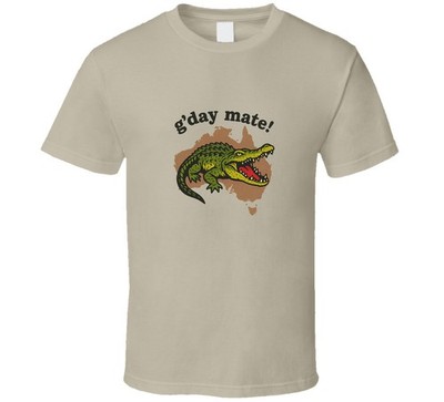 Outback Jack Logo G'day Mate Retro Wrestling T Shirt