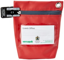 Image of Versapak CCB0_RDS Small Secure Cash Bag - Red