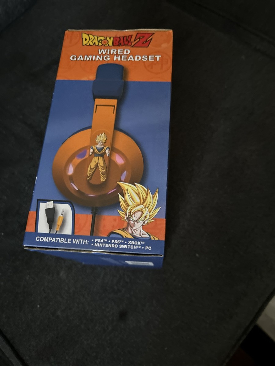 Dragon Ball Z Goku Wired Gaming Headset Headphones LED Light