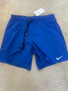 *BRAND NEW* Men NIKE Flex stride Brief Lined 7" Running Shorts Blue Sz Med