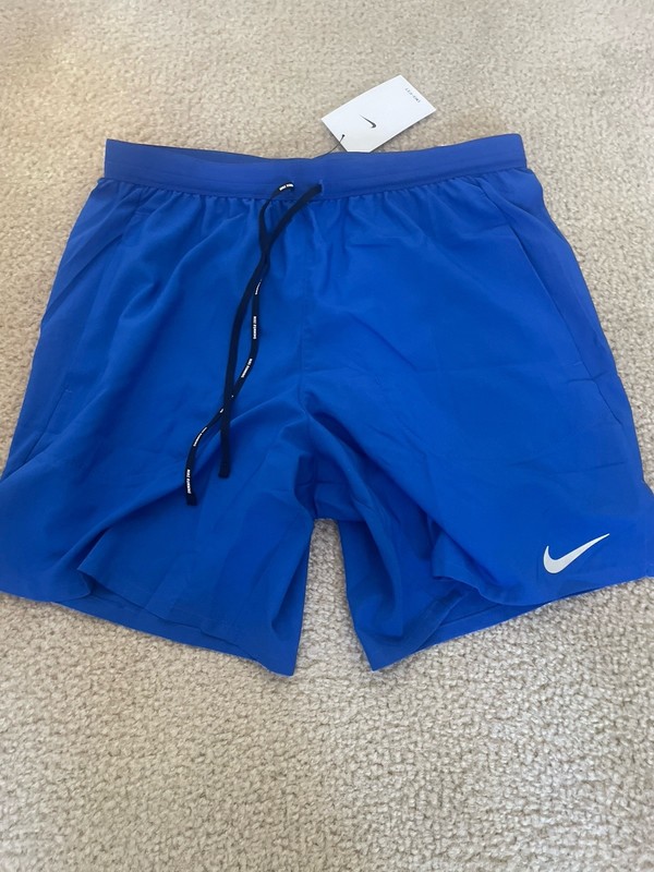 *BRAND NEW* Men NIKE Flex stride Brief Lined 7" Running Shorts Blue Sz Med