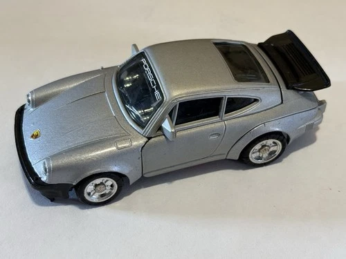 1983 scalerobo 1/37 scale Porsche 930 Turbo Japan Bandai Transformer Silver