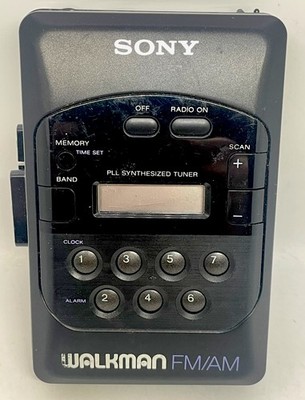 Sony Walkman WM-F2031 AM/FM Radio Cassette Player BLACK **USED**