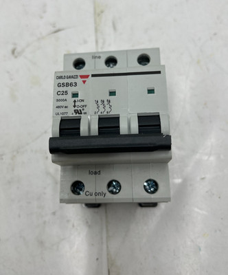 Carlo Gavazzi GSB63 3P Supplementary Circuit Protector C25 5000A 480V