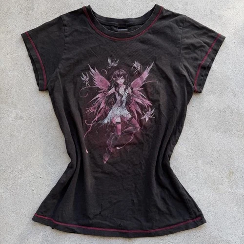 90s/Hot Topic Trick Fairies Whimsy Goth Pink F 1990s vintage concert t-shirt, vintage, single stitch, B+ condition