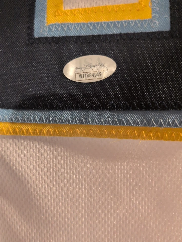 Camiseta deportiva autografiada de Antonio Gates de la corte de la NFL de los San Diego Chargers certificado de autenticidad firmada por la JSA en Los Ángeles Foto 3 de 4