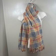 Plaid Fringe Scarf