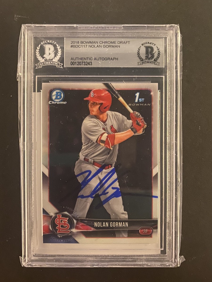 Nolan Gorman 1st bowman auto