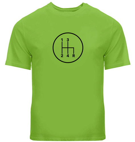 Manual Transmission Gears Shift Pattern 4 Speed Stick Shirts Mens Tee T-Shirt - Picture 12 of 34