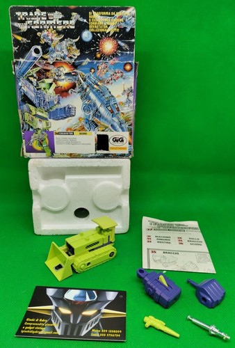 Transformers Trasformer G1, Excavator Devastator Hasbro Japan 1984 GIG 6 Box Ita - Imagen 23 de 24