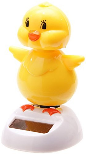 Puckator FF34 Solar-Powered Cute Duck Ornament 6 x 5.5 x 9 cm