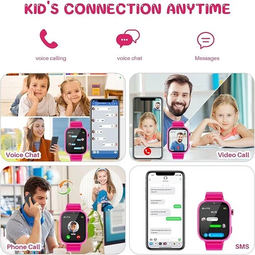 Kids Smart Watch Game Watch 4G With Two-Way Talk SOS GPS For Boys Girls Gift - Picture 31 of 36