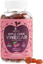 Vegan Apple Cider Vinegar Gummies 1000mg - Sugar Free ACV Vitamins Supplement